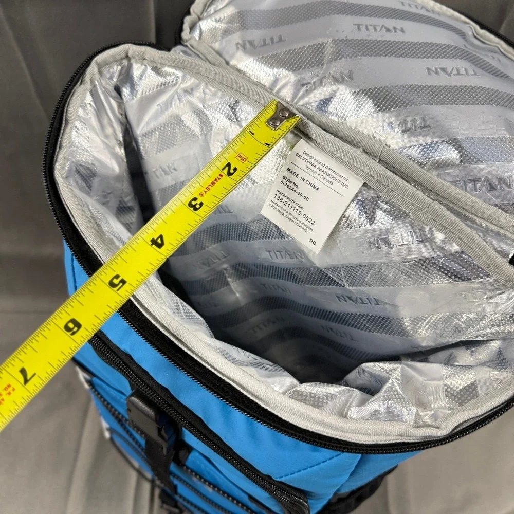 Titan Arctic Zone Freeze Backpack‎ Cooler Insulated Lunch Bag Blue Black